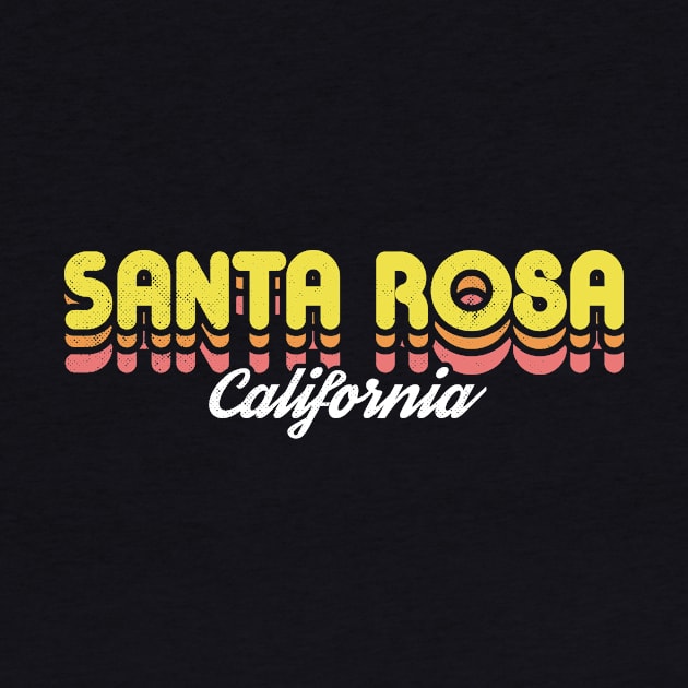 Retro Santa Rosa California by rojakdesigns